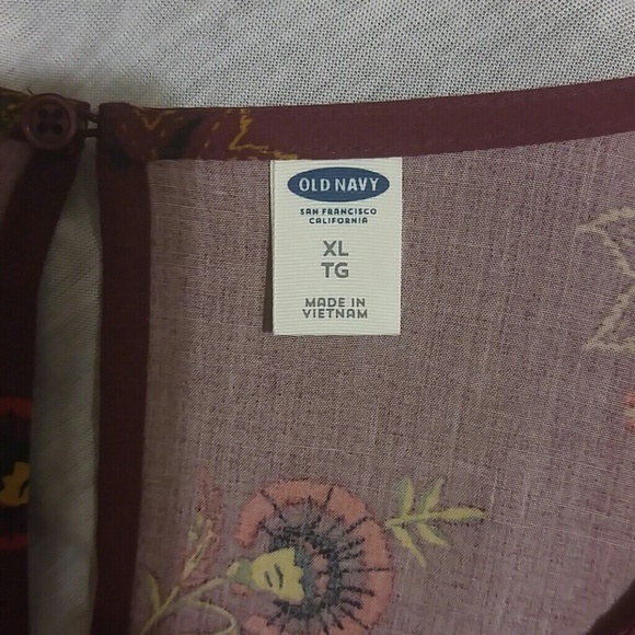 Old Navy burgundy dress. - Picture 2 of 3